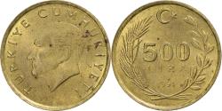 World Coins - Turkey, 500 Lira, 1991