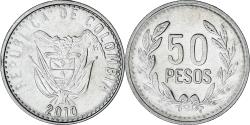 World Coins - Colombia, 50 Pesos, 2010