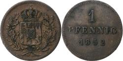 World Coins - Kingdom of Bavaria, Maximilian II, Pfennig, 1852, Munich, Copper,