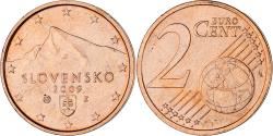 World Coins - Slovakia, 2 Centimes, 2009, , Copper Plated Steel