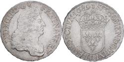 World Coins - France, Louis XIV, Ecu au buste drapé à l'antique, 1689, Lyon, Silver