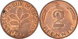 World Coins - Coin, GERMANY - FEDERAL REPUBLIC, 2 Pfennig, 1994