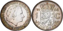 World Coins - Netherlands, Juliana, 1 Gulden, 1957, Silver, , KM:184