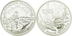World Coins - Coin, France, Débarquement, Franc, 1993, Paris, BE, , Silver, KM:1014
