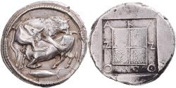 Ancient Coins - Macedonia, Tetradrachm, ca. 470-430 BC, Akanthos, Silver, , HGC:3.1-385