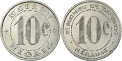 World Coins - Coin, France, Maison RIGAIL, Saint-Mathieu-de-Tréviers, 10 Centimes,