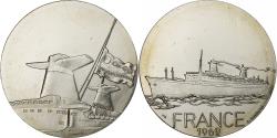 World Coins - France, Medal, Les Grands Transatlantiques, France, 1962, Nickel, C. Gondard