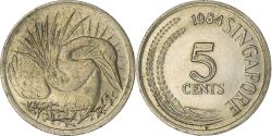 World Coins - Coin, Singapore, 5 Cents, 1984, Singapore Mint, , Copper-nickel, KM:2