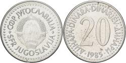 World Coins - Yugoslavia, 20 Dinara, 1985, Copper-Nickel-Zinc, , KM:112