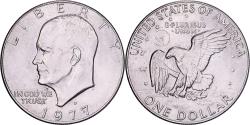 Us Coins - United States, Dollar, Eisenhower, 1977, U.S. Mint, Copper-Nickel Clad Copper