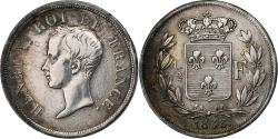 World Coins - France, Henri V, 1/2 Franc, 1833, Silver, , Gadoury:404, KM:23