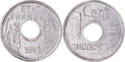 World Coins - Coin, FRENCH INDO-CHINA, Cent, 1943, Paris, , Aluminum, KM:26