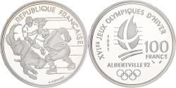 World Coins - Coin, France, Albertville 1992, 100 Francs, 1991, Paris, , Silver
