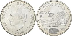 World Coins - Spain, Juan Carlos I, 2000 Pesetas, 1996, Madrid, Silver, , KM:968
