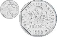 World Coins - France, Semeuse, 2 Francs, 1998, Paris, , Nickel, KM:942.1, Gadoury:547