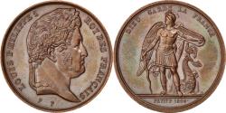 World Coins - France, Medal, Louis Philippe I, Politics, Society, War, Petit,
