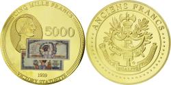 World Coins - France, Medal, Les Anciens Francs, billet de 5000 Francs Victoire, 2009,