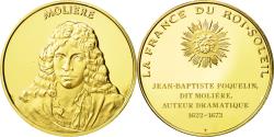 World Coins - France, Medal, Molière, Undated, , Vermeil