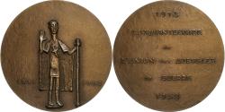 World Coins - France, Medal, Cinquantenaire de l'Union des Aveugles de Guerre, 1968, Bronze