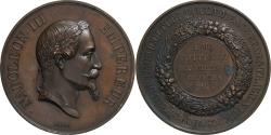 World Coins - France, Medal, Napoléon III, Ministère de l'Agriculture et de Commerce, 1866