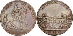 World Coins - France, Token, Louis XIV, La Ville de Paris, Copper,