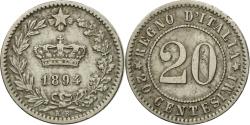 World Coins - Coin, Italy, Umberto I, 20 Centesimi, 1894, Berlin, , Copper-nickel