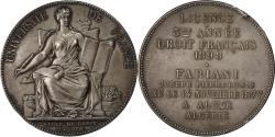 World Coins - France, Medal, Algiers Law School, 1898, Silver, Dubois.A,