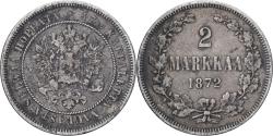World Coins - Coin, Finland, Alexander II, 2 Markkaa, 1872, Helsinki, , Silver