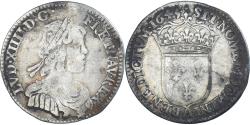 World Coins - Coin, France, Louis XIV, 1/12 Ecu à la mèche courte, 1645, Paris,