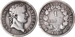 World Coins - Coin, France, Napoléon I, Franc, 1808, Perpignan, , Silver, KM:682.11