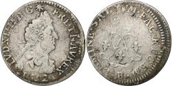 World Coins - France, 4 Sols aux 2 L, 1692, Rouen, reformed, Silver, , Gadoury:106