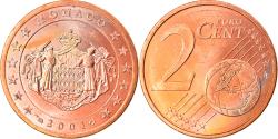World Coins - Monaco, 2 Euro Cent, 2001, , Copper Plated Steel, KM:168