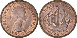 World Coins - Coin, Great Britain, Elizabeth II, 1/2 Penny, 1964, , Bronze, KM:896