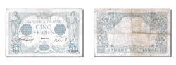 World Coins - Banknote, France, 5 Francs, 5 F 1912-1917 ''Bleu'', 1915, 1915-11-08, EF(40-45)