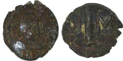 Ancient Coins - Justin II et Sophie, 10 Nummi, 572-578, Carthage, Bronze,