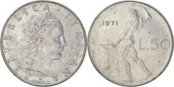 World Coins - Coin, Italy, 50 Lire, 1971, Rome, , Stainless Steel, KM:95.1