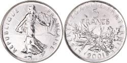 World Coins - Coin, France, Semeuse, 5 Francs, 2001, Paris, BU, , Nickel Clad