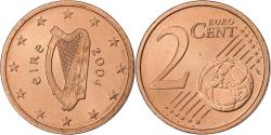 World Coins - Ireland, 2 Euro Cent, 2004, Dublin, Copper Plated Steel,