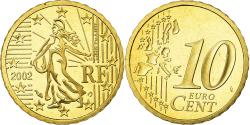 World Coins - France, 10 Euro Cent, 2002, Proof, , Brass, KM:1285