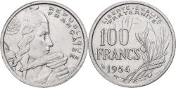 World Coins - France, 100 Francs, Cochet, 1954, Beaumont - Le Roger, Copper-nickel,