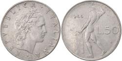 World Coins - Italy, 50 Lire, 1966, Rome, Stainless Steel, , KM:95.1