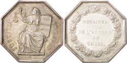 World Coins - France, Token, Notaires de l'Arrondissement de Tours, n.d., Silver, Oudiné