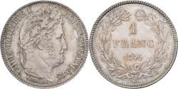 World Coins - France, Louis Philippe I, 1 Franc, 1845, Rouen, Silver,