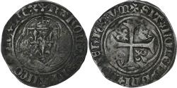 World Coins - France, Charles VIII, Blanc à la couronne, 1488-1498, Rouen, Billon,