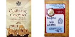 World Coins - San Marino, 2 Euro, Christopher Colombus, FDC, 2006, Rome, Bi-Metallic