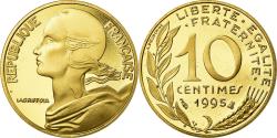 World Coins - Coin, France, Marianne, 10 Centimes, 1995, Paris, Proof,