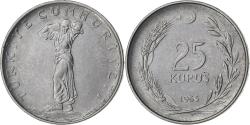 World Coins - Turkey, 25 Kurus, 1965, Stainless Steel, , KM:892.2