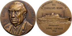 World Coins - France, Medal, Compagnie Maritimes des Chargeurs Réunis "Louis Lumière", 1952