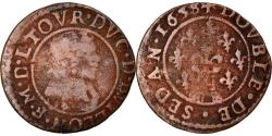 World Coins - Coin, France, Ardennes, Fréd-Maurice de La Tour, Double Tournois, 1638, Sedan