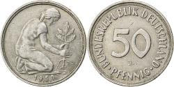 World Coins - Federal Republic of Germany, 50 Pfennig, 1950, Hambourg, Copper-nickel